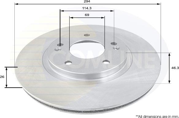 Comline ADC1050V - Discofreno autozon.pro