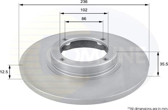 Comline ADC1009 - Discofreno autozon.pro