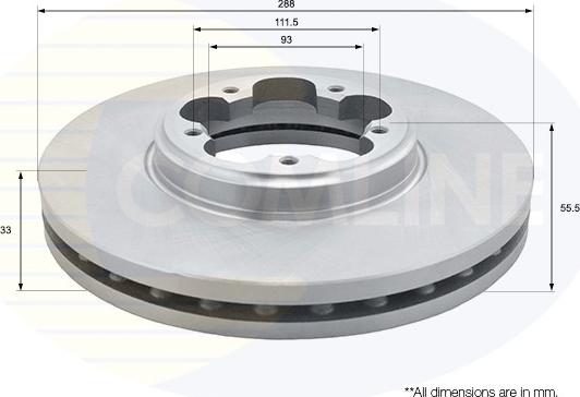 Comline ADC1250V - Discofreno autozon.pro