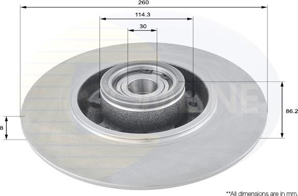 Comline ADC3012 - Discofreno autozon.pro