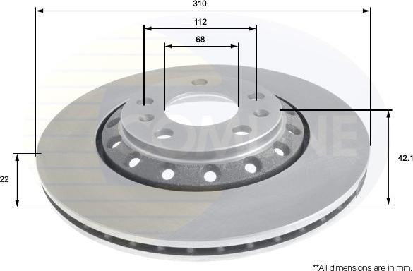 Comline ADC2609V - Discofreno autozon.pro