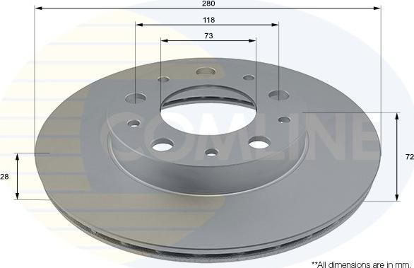 Comline ADC2867V - Discofreno autozon.pro