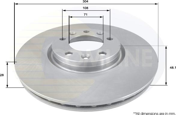 Comline ADC2711V - Discofreno autozon.pro