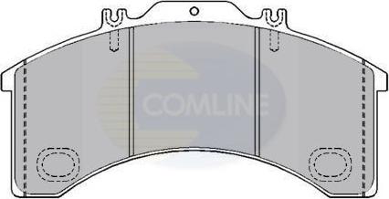 Comline CBP9017 - Kit pastiglie freno, Freno a disco autozon.pro