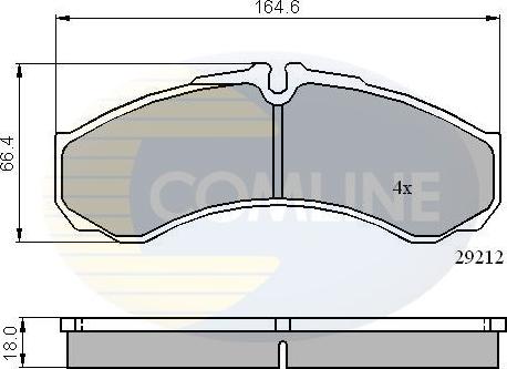 Comline CBP0909 - Kit pastiglie freno, Freno a disco autozon.pro