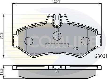 Comline CBP0914 - Kit pastiglie freno, Freno a disco autozon.pro