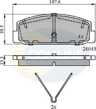 Comline CBP0986 - Kit pastiglie freno, Freno a disco autozon.pro