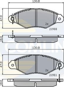 Comline CBP0485 - Kit pastiglie freno, Freno a disco autozon.pro