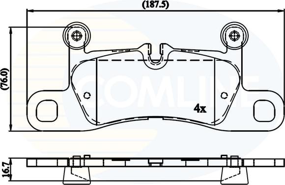 Comline CBP06048 - Kit pastiglie freno, Freno a disco autozon.pro