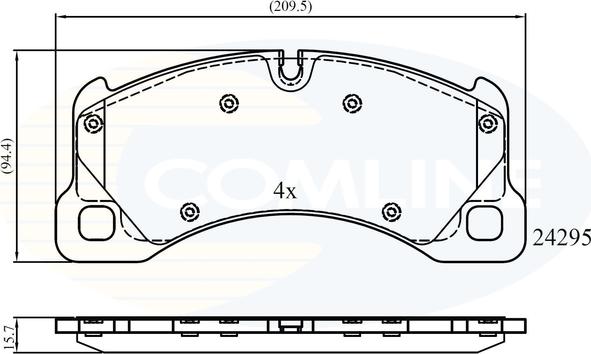 Comline CBP06039 - Kit pastiglie freno, Freno a disco autozon.pro