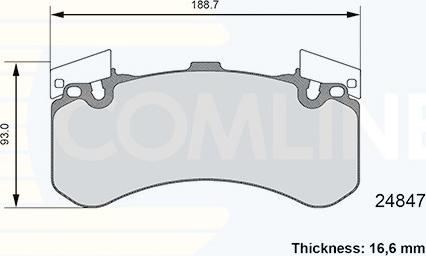 Comline CBP06109 - Kit pastiglie freno, Freno a disco autozon.pro