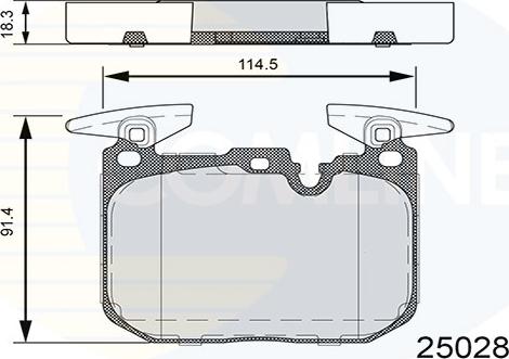 Comline CBP06110 - Kit pastiglie freno, Freno a disco autozon.pro