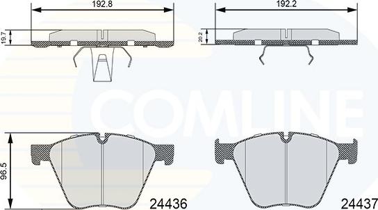 Comline CBP06111 - Kit pastiglie freno, Freno a disco autozon.pro