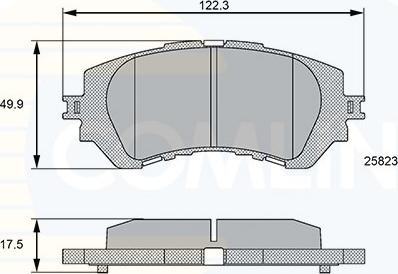 Comline CBP06112 - Kit pastiglie freno, Freno a disco autozon.pro