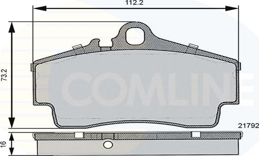 Comline CBP06130 - Kit pastiglie freno, Freno a disco autozon.pro