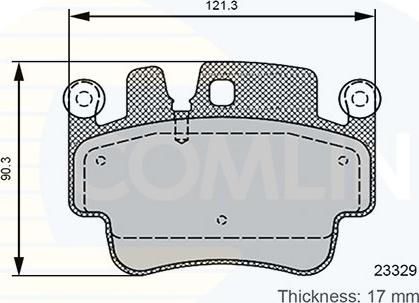 Comline CBP06131 - Kit pastiglie freno, Freno a disco autozon.pro