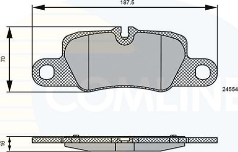 Comline CBP06123 - Kit pastiglie freno, Freno a disco autozon.pro