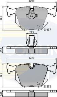 Comline CBP01547 - Kit pastiglie freno, Freno a disco autozon.pro