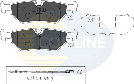 Comline CBP01527 - Kit pastiglie freno, Freno a disco autozon.pro