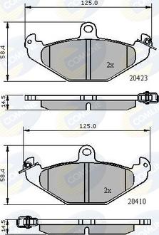 Comline CBP01081 - Kit pastiglie freno, Freno a disco autozon.pro