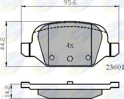 Comline CBP01026 - Kit pastiglie freno, Freno a disco autozon.pro