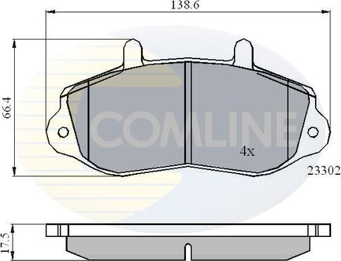 Comline CBP01021 - Kit pastiglie freno, Freno a disco autozon.pro