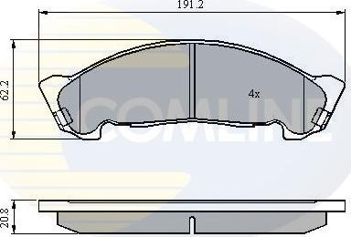 Comline CBP01175 - Kit pastiglie freno, Freno a disco autozon.pro