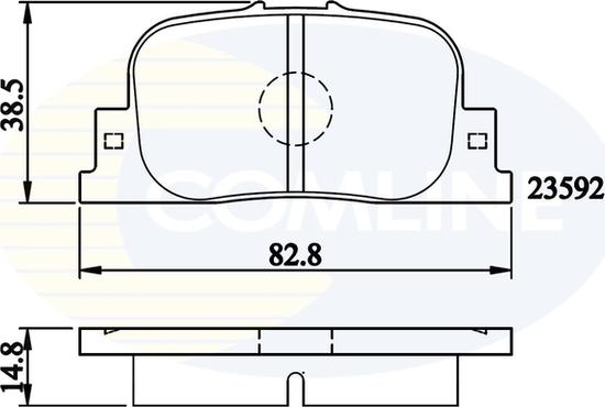 Comline CBP01172 - Kit pastiglie freno, Freno a disco autozon.pro