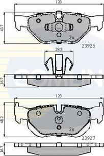 Comline CBP01708 - Kit pastiglie freno, Freno a disco autozon.pro