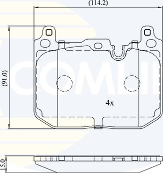 Comline CBP03170 - Kit pastiglie freno, Freno a disco autozon.pro