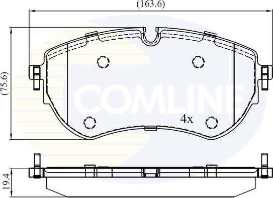 Comline CBP02456 - Kit pastiglie freno, Freno a disco autozon.pro