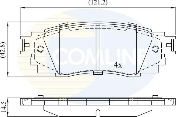 Comline CBP02430 - Kit pastiglie freno, Freno a disco autozon.pro