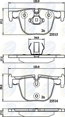 Comline CBP02147 - Kit pastiglie freno, Freno a disco autozon.pro