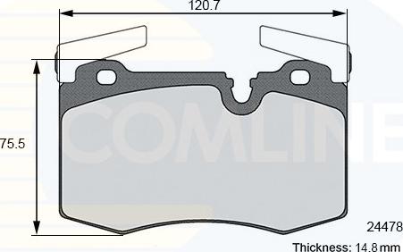 Comline CBP02109 - Kit pastiglie freno, Freno a disco autozon.pro