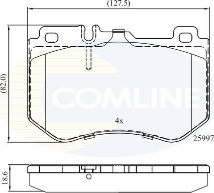 Comline CBP02347 - Kit pastiglie freno, Freno a disco autozon.pro