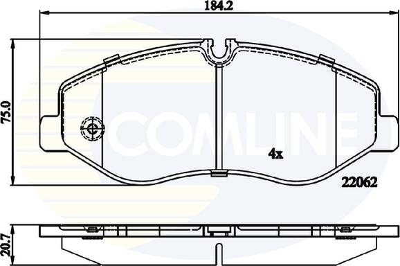 Comline CBP02317 - Kit pastiglie freno, Freno a disco autozon.pro