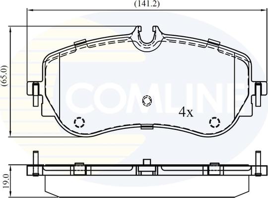 Comline CBP02387 - Kit pastiglie freno, Freno a disco autozon.pro