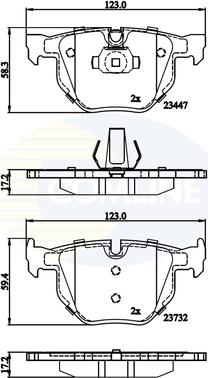 Comline CBP02295 - Kit pastiglie freno, Freno a disco autozon.pro