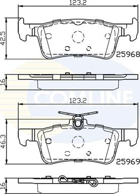 Comline CBP02233 - Kit pastiglie freno, Freno a disco autozon.pro