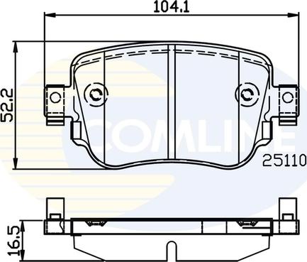 Comline CBP02220 - Kit pastiglie freno, Freno a disco autozon.pro