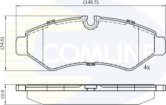 Comline CBP02762 - Kit pastiglie freno, Freno a disco autozon.pro