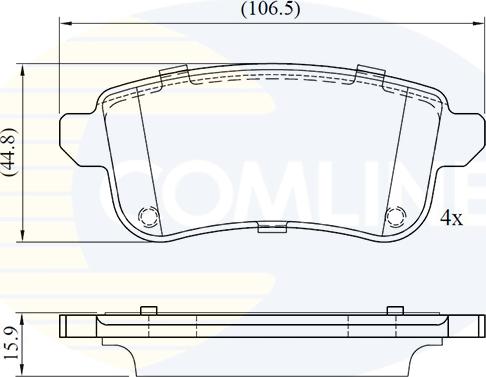 Comline CBP02776 - Kit pastiglie freno, Freno a disco autozon.pro