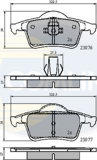 Comline CBP0729 - Kit pastiglie freno, Freno a disco autozon.pro