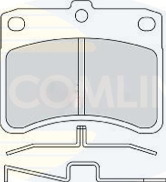 Comline CBP0770 - Kit pastiglie freno, Freno a disco autozon.pro