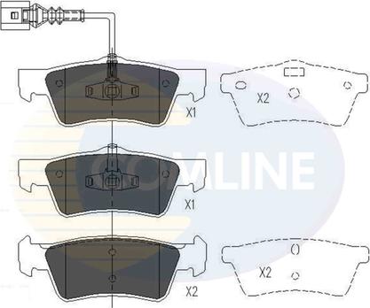 Comline CBP16062 - Kit pastiglie freno, Freno a disco autozon.pro