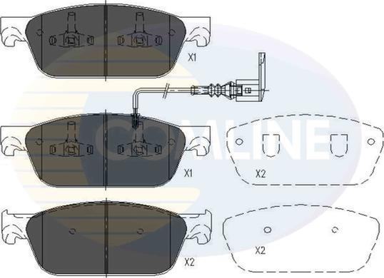 Comline CBP16002 - Kit pastiglie freno, Freno a disco autozon.pro