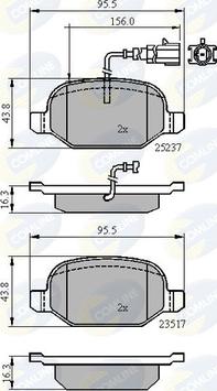 Comline CBP16013 - Kit pastiglie freno, Freno a disco autozon.pro