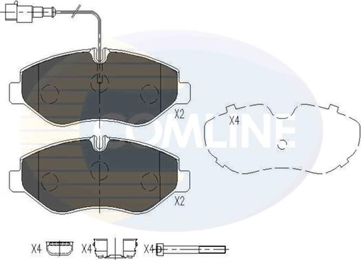 Comline CBP16034 - Kit pastiglie freno, Freno a disco autozon.pro