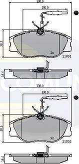 Comline CBP11001 - Kit pastiglie freno, Freno a disco autozon.pro