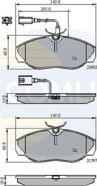 Comline CBP11031 - Kit pastiglie freno, Freno a disco autozon.pro